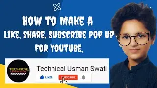 How to Make a Like Share Subscribe Pop Up for Youtube ll custom subscribe button youtube.