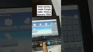 Enter service mode Trimph Adler 7056i / kyocera 7002i