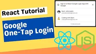 React Google One-Tap Login Tutorial: Build React.js & Node.js App To Login With Google