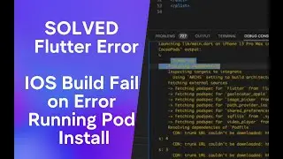 [SOLVED] Flutter IOS Build Fail on Error Running Pod Install