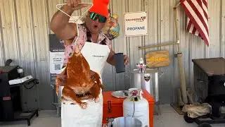 Fried Turkey In The New Fryer!!!