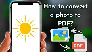 How to convert a photo to PDF