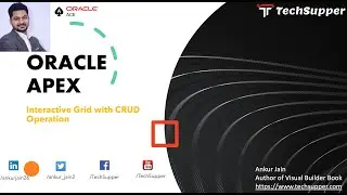 Oracle APEX Interactive Grid with CRUD operation