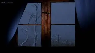 🎧 Winter Storm Blizzard Ambience with Snow & Ice Hitting Your Bedroom Window to Fall Asleep Quickly.