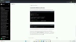 symmetric difference in python