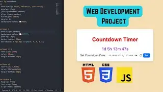 Creating a Dynamic Countdown Timer with HTML, CSS, and JavaScript | Web Development Project