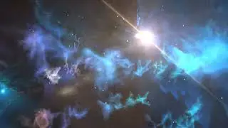 fly through outer space nebula and stars animated background SBV 312918974 HD