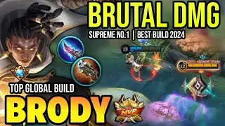 BRODY BEST BUILD 2024 | TOP GLOBAL BRODY GAMEPLAY | MOBILE LEGENDS✓