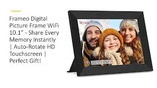 Frameo Digital Picture Frame WiFi 10.1” - Share Every Memory Instantly | Auto-Rotate HD Touchscreen