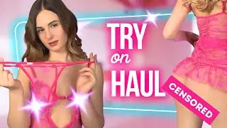 (4k) Transparent Lingerie Try on haul | Mini Dress | Sheer try on | See through | Micro Bikini 2025