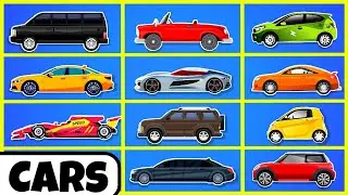 Different Types of Cars- Part 1|Types of Cars and their names|Limousine|Sports Car|Formula Car #car