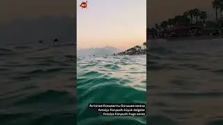 Antalya Konyaaltı magnificent waves | Анталия Коньяалты большие волны