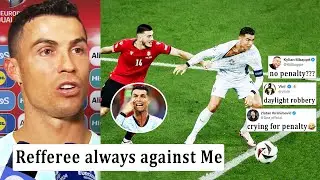 Famous Reaction On Portugal v Georgia penalty controversy | Ronaldo Angry at Referee