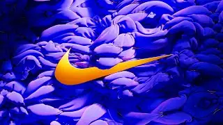 Crazy Nike Sports Graphics Ballon Inflation with Cloth Engine in Cinema 4D 2023