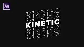 After Effects Tutorial - Kinetic Typography Animation in After Effects - No Plugins