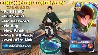 TERBARU - Script Skin Ling X Levi No Password | Perfect Effect Sfx | Script Ling X Levi Terbaru