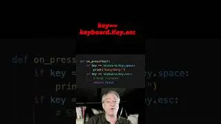 Detect key presses in Python #python #shorts