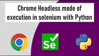 #22 Chrome Headless mode with Selenium Webdriver and Python