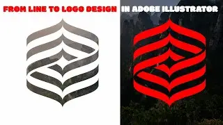 Adobe Illustrator Tutorial #logo Design Idea Line to Design