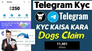 Telegram Wallet Kyc Kaise Kare • Telegram Wallet Verification • Dogs Airdrop Claim today