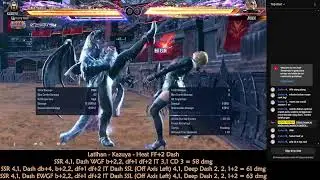 #04.20. Kazuya Heat f F+2 Dash 63 dmg Tekken 8 S2.00.01