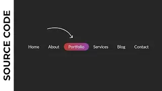 Navbar Animation with Moving Hover Effect | JavaScript Animation