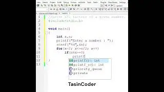 No. 17 Program to print all factors of a number in C | print all factors of a number in C | Factors