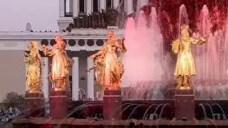 Открытие фонтанов на ВДНХ. 30.04.2016