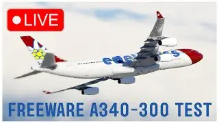 X-Works FREEWARE A340-300 Flight Test | X-Plane 12