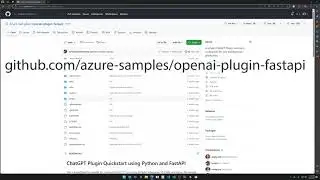 OpenAI/ChatGPT Plugin Development with GitHub Codespaces & Deploy to Azure with Azure Developer CLI