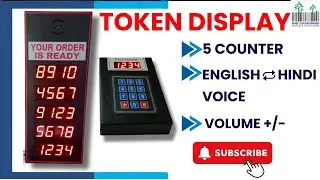 Token Display installation Domino's Token Self Service Token Display Management System Hanging