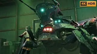 The Crab Warden Boss Fight [4K60 HDR] | Final Fantasy 7: Remake Boss #4