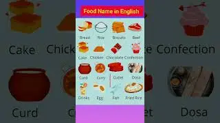 Food name in English | Speak english #shorts #trending