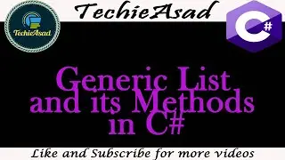 Generic List in C# | Generic List Methods in C# (Hindi/Urdu)