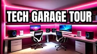Tech Garage Office Setup Tour | Four Monitors and Raspberry Pi!