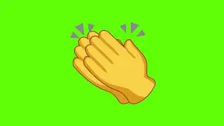 Clapping Hands Emoji Green Screen Animation | Emoji | Stock Footage