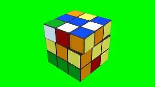 Rubik Cube Being Solved on a Green Screen | By Creator Stockify