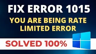 How to fix Error 1015  You are being rate limited error [2023]