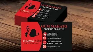 How to Design an Awesome Cool Creative Business Card Using Adobe Photoshop (Front part)