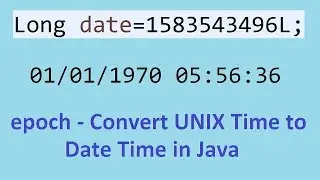 epoch - How to Convert Long Unix Time to Date Time in Java  - Intact Abode