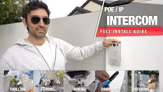 How to Install Video Intercom in Concrete Wall - No Messy Wires | POE/IP/VOIP Install Guide