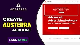 📝How to Create Adsterra Account | Adsterra Account Open - Complete Guide