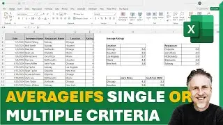 AVERAGEIFS Function Excel | Single or Multiple Criteria | AVERAGEIFS Between Two Dates