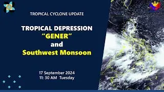 Press Briefing: Tropical Depression #GenerPH 11:30 AM Update September 17, 2024 - Tuesday