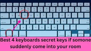 4 keyboard tricks you must know !! If someone suddenly come into your room😬