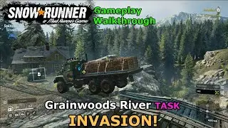 SnowRunner - Invasion! | Grainwoods River Task - Wisconsin, USA - Phase 3