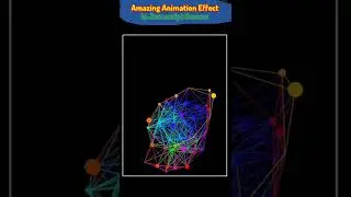 Amazing Animation Graphics Art In Javascript Canvas #shorts