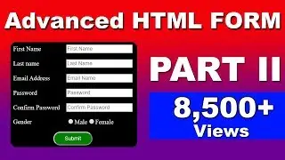 6. HTML Form | How to make html form with table | advanced HTML Form,html form templates,