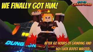 I FINALLY GOT FLAME SWORDSMAN (RENGOKU)! Anime Champions Simulator Roblox