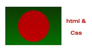 The Flag of Bangladesh using HTML & CSS:)